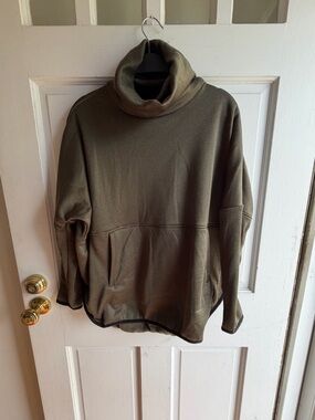 Olive Turtleneck Pullover Sweater